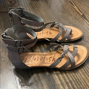 Blowfish Women's Charcoal Strappy Sandals
